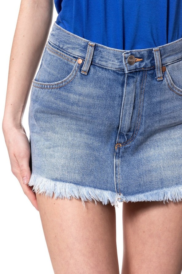 WRANGLER RETRO DAMSKA SPÓDNICA JEANSOWA CROP SKIRT FIJI W216GF127 112127761