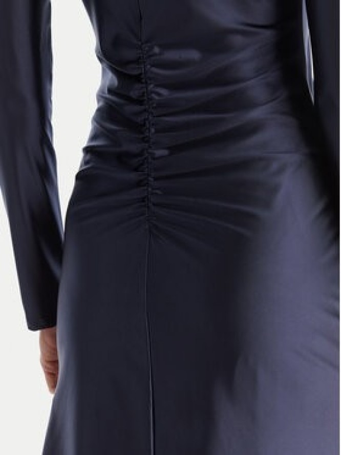 ACCESS FASHION Sukienka koktajlowa 54-3037-170 Granatowy Slim Fit