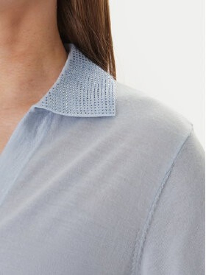 Guess Sweter W6GR03 Z0583 Błękitny Regular Fit