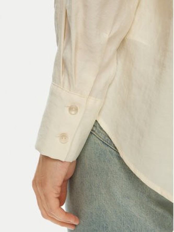 Vero Moda Koszula Queeny 10289349 Écru Regular Fit