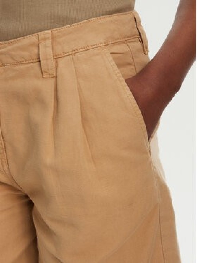 Robe di Kappa Szorty materiałowe Yvonne Light Linnen 62124LW Beżowy Regular Fit