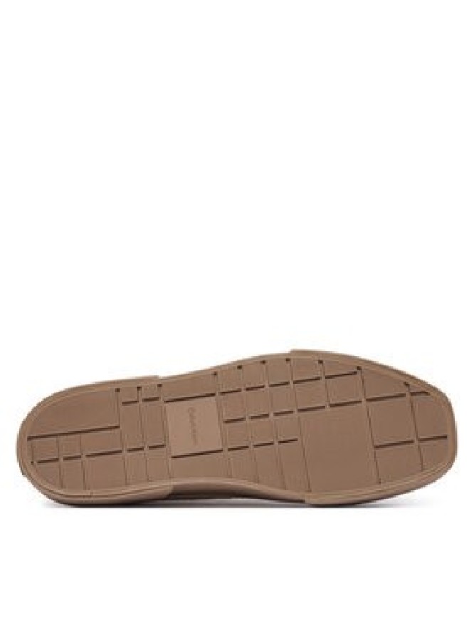 Calvin Klein Trampki Vulc Low Laceup Aop Canvas HW0HW03142 Beżowy