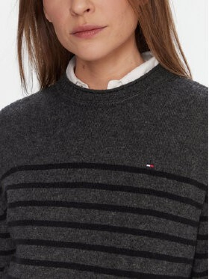 Tommy Hilfiger Sweter WW0WW46438 Szary Regular Fit