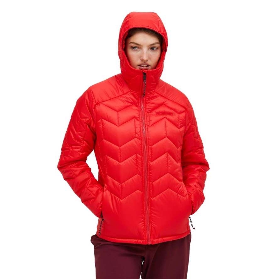 Kurtka Peak Performance damska Elevate Liner Hood Jacket czerwona - L