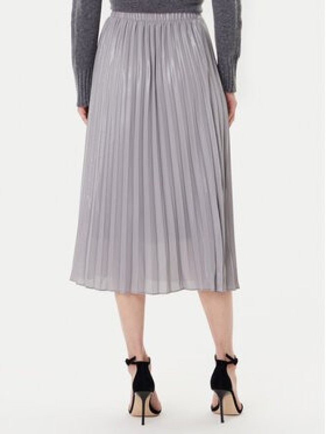 Morgan Spódnica plisowana 252-JPLISAN Srebrny Regular Fit