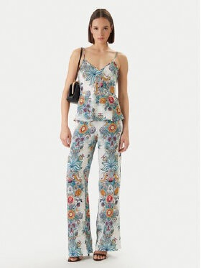 Just Cavalli Bluzka 80PAM201 NS837 Błękitny Relaxed Fit