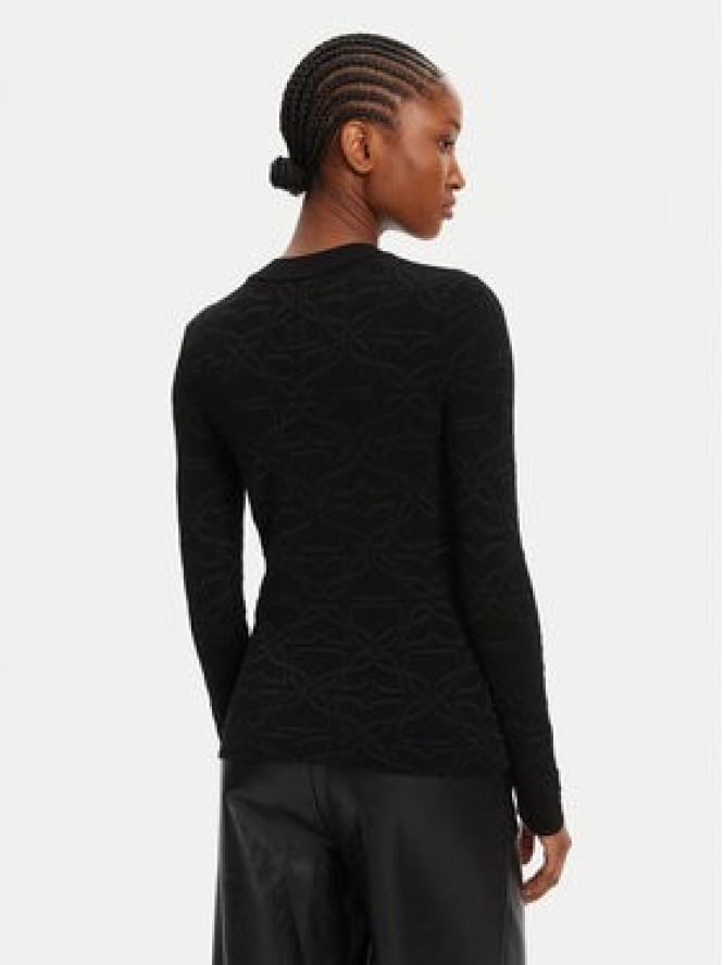 HUGO Sweter Satero 50542604 Czarny Slim Fit