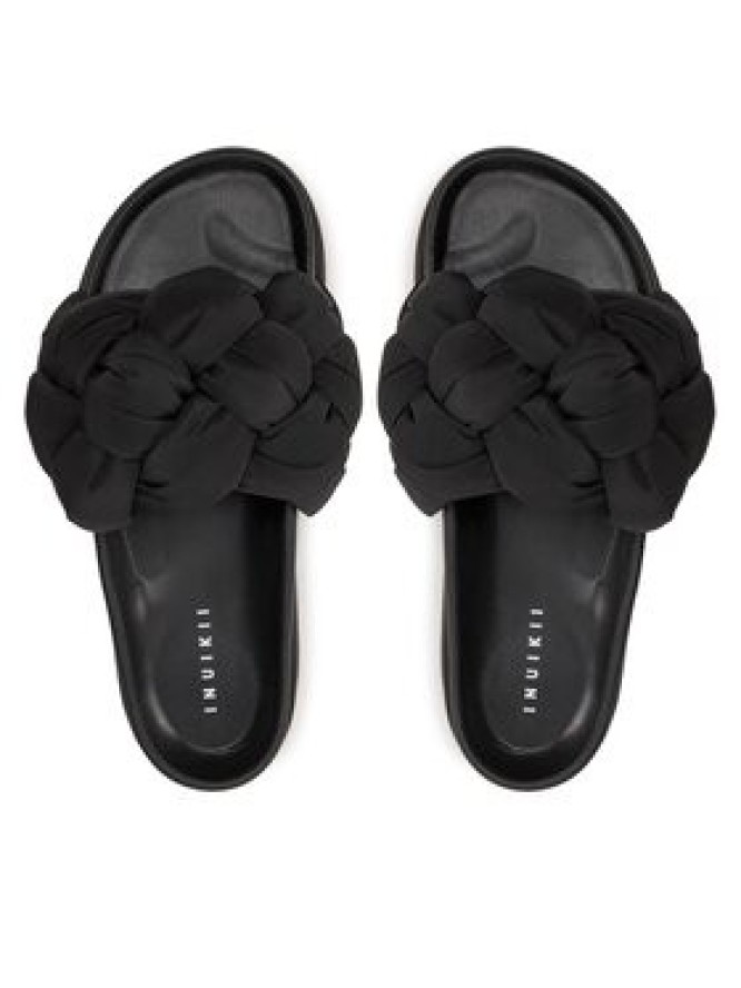 Inuikii Klapki Puffer Braided 70103-177 Czarny