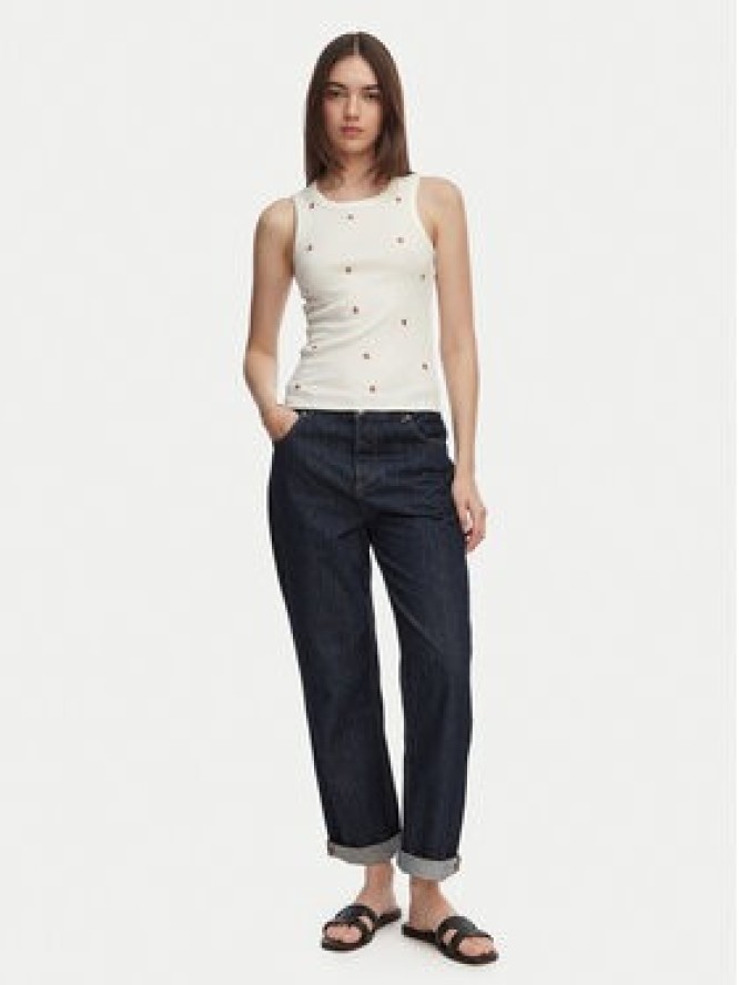 Vero Moda Top Naja 10341964 Biały Slim Fit