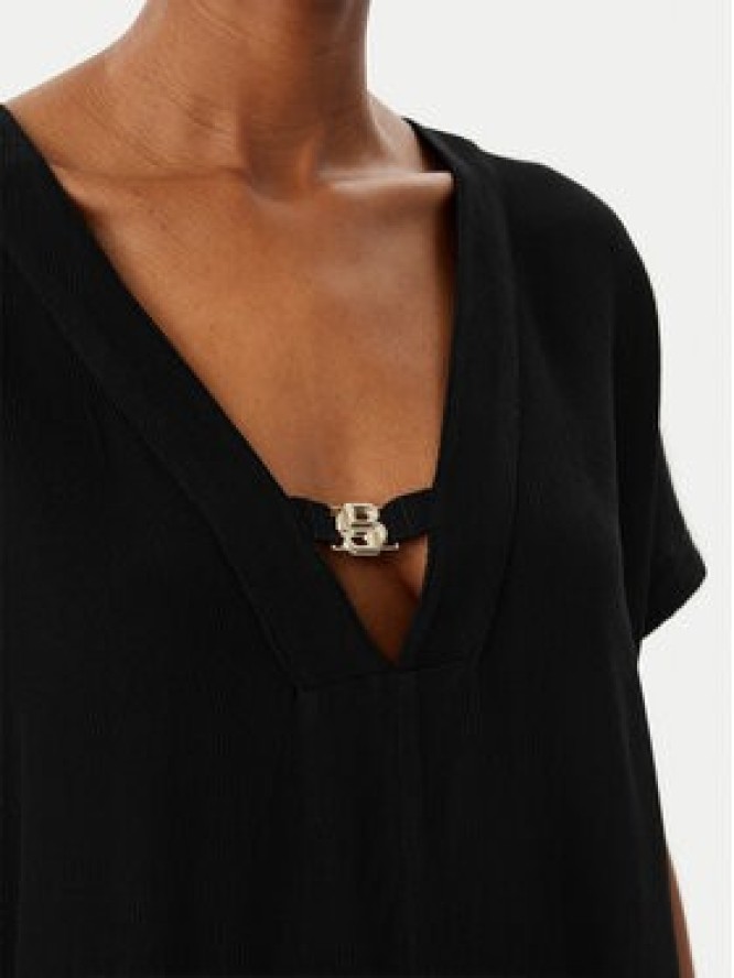 BOSS Bluzka Double B 50557041 Czarny Regular Fit