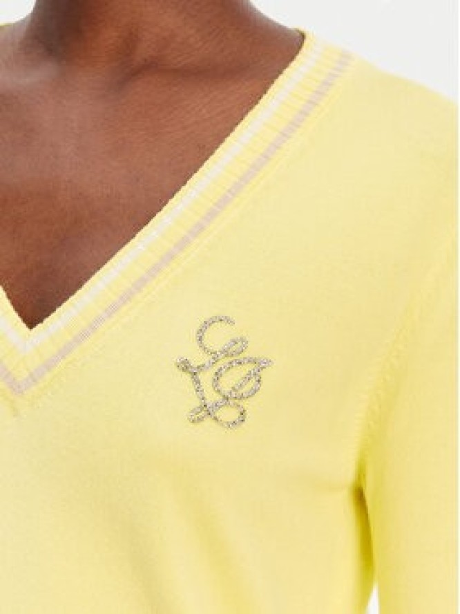 Liu Jo Sport Sweter TA6068 MS49I Żółty Regular Fit