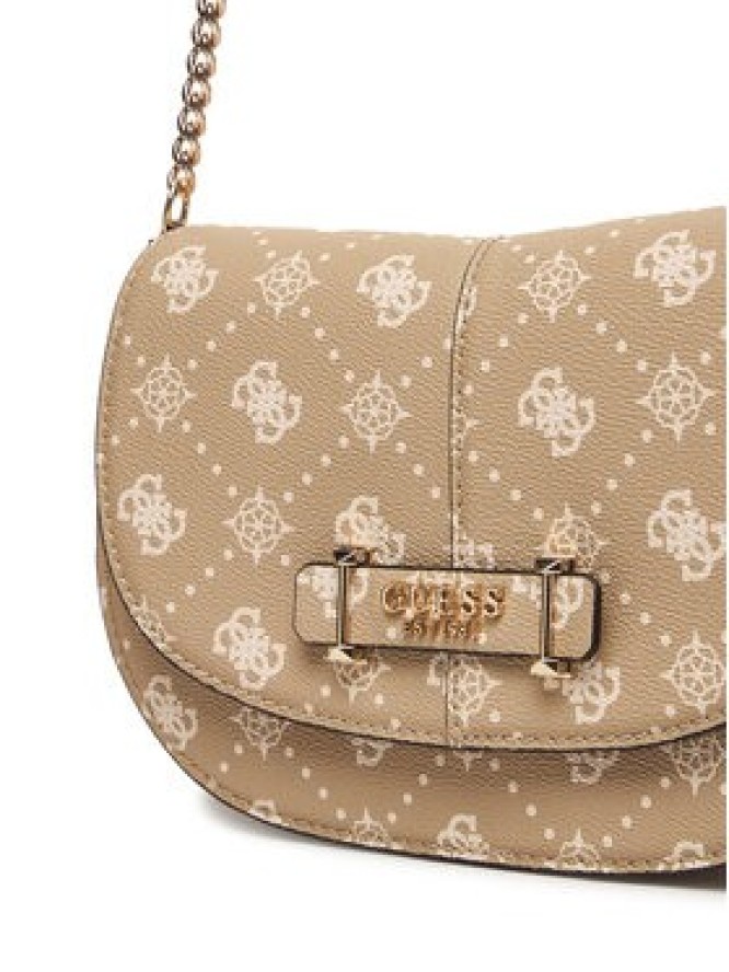 Guess Torebka Carrie Logo HWGP98 98200 Beżowy