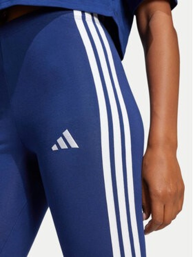 adidas Legginsy Essentials 3-Stripes JE0067 Granatowy Slim Fit