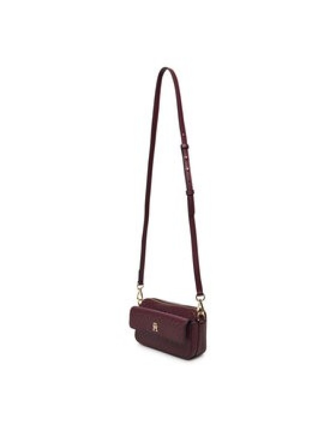 Tommy Hilfiger Torebka Th Icon Camera Bag Mono AW0AW18922 Bordowy