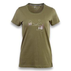 T-Shirt Ande Rosa Dama Damskie