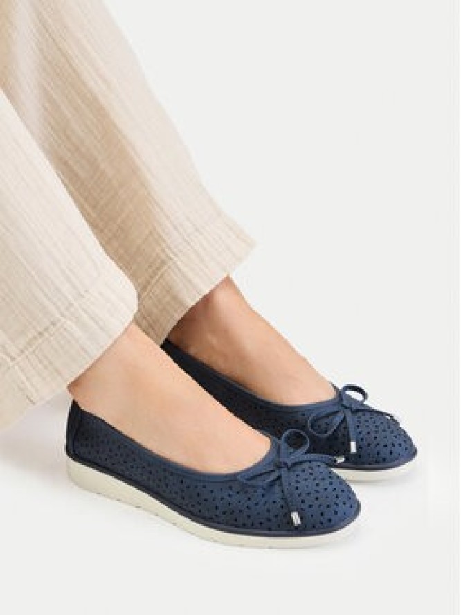 Go Soft Baleriny CEO-WYL3650-2 Granatowy