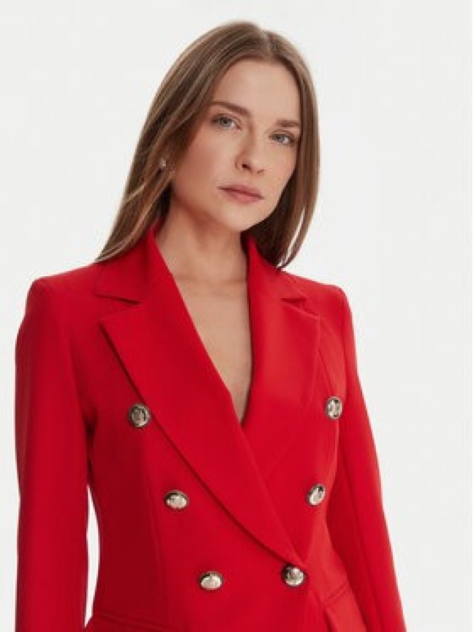 Maryley Marynarka 25IB139/43MA Czerwony Regular Fit