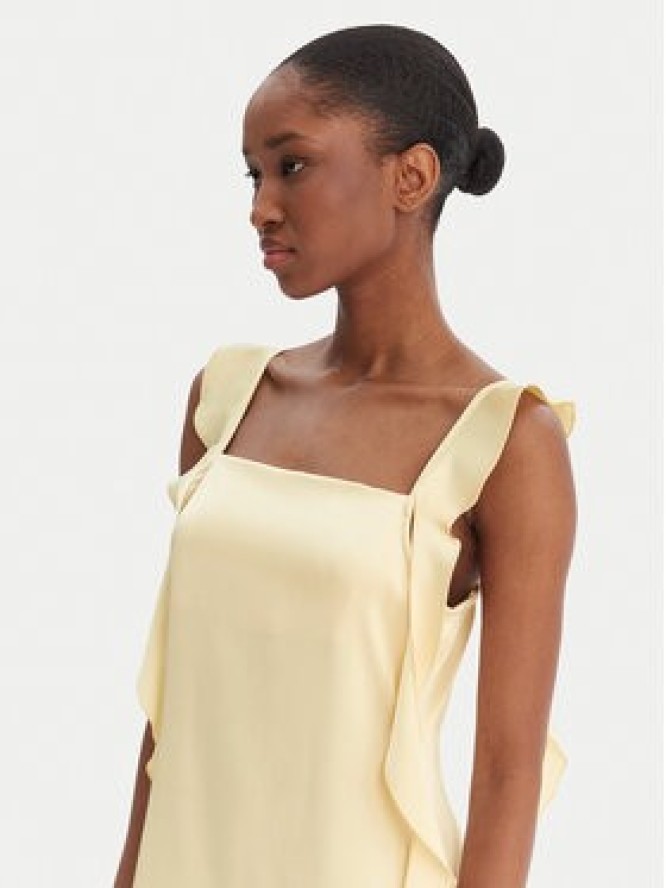 Vero Moda Sukienka koktajlowa Eloisa 10340914 Żółty Slim Fit