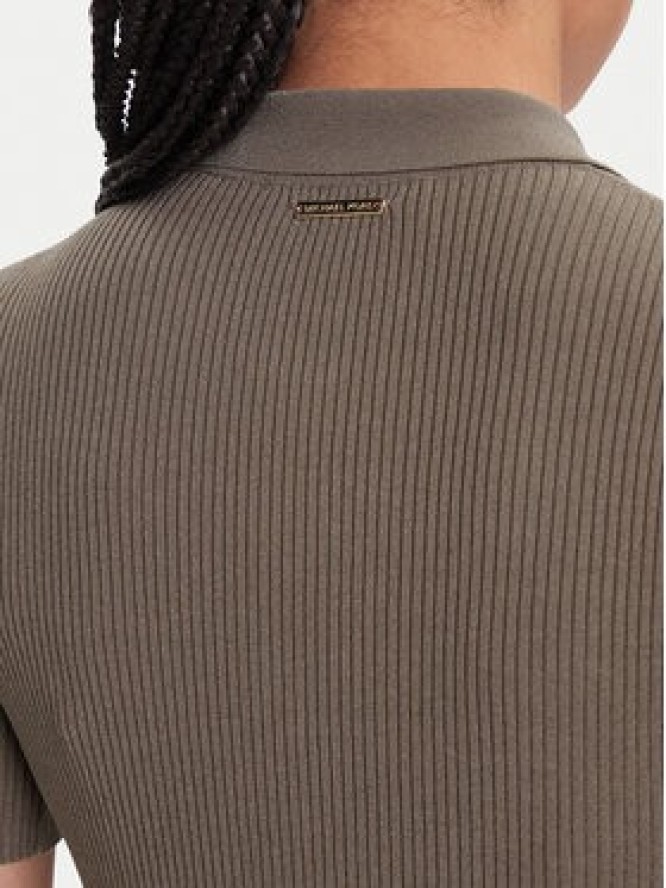 MICHAEL Michael Kors Sukienka dzianinowa MT5834F33D Beżowy Regular Fit