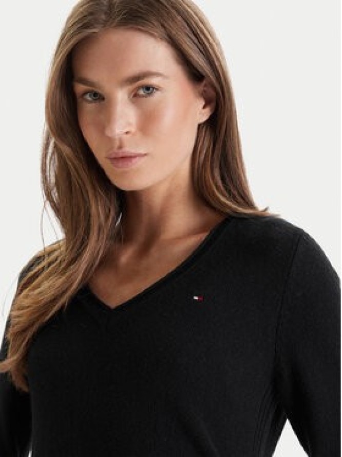 Tommy Hilfiger Sweter WW0WW43505 Czarny Regular Fit