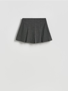 Plisowane spódnico-szorty - wielobarwny