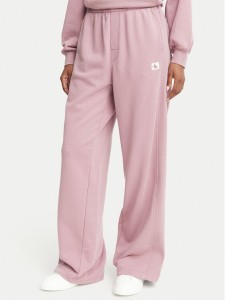 Calvin Klein Jeans Spodnie dresowe LV047H224G Różowy ciemny Wide Leg