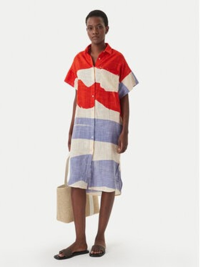 Iconique Sukienka letnia IC26-079 Kolorowy Relaxed Fit