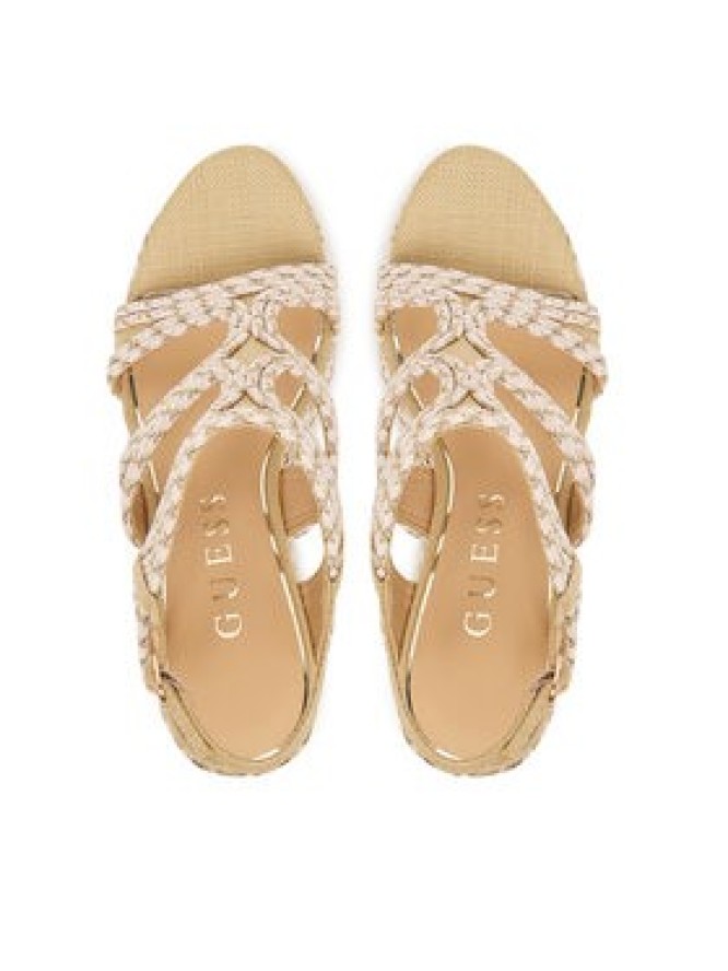 Guess Sandały FLJERS FAB04 Beżowy