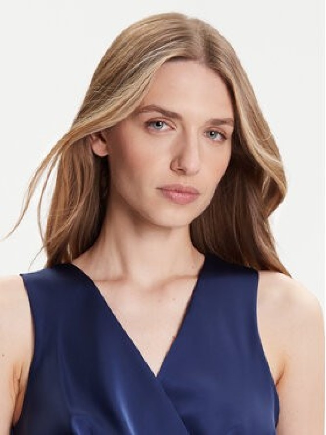 Rinascimento Sukienka wieczorowa CFC0124986003 Granatowy Regular Fit