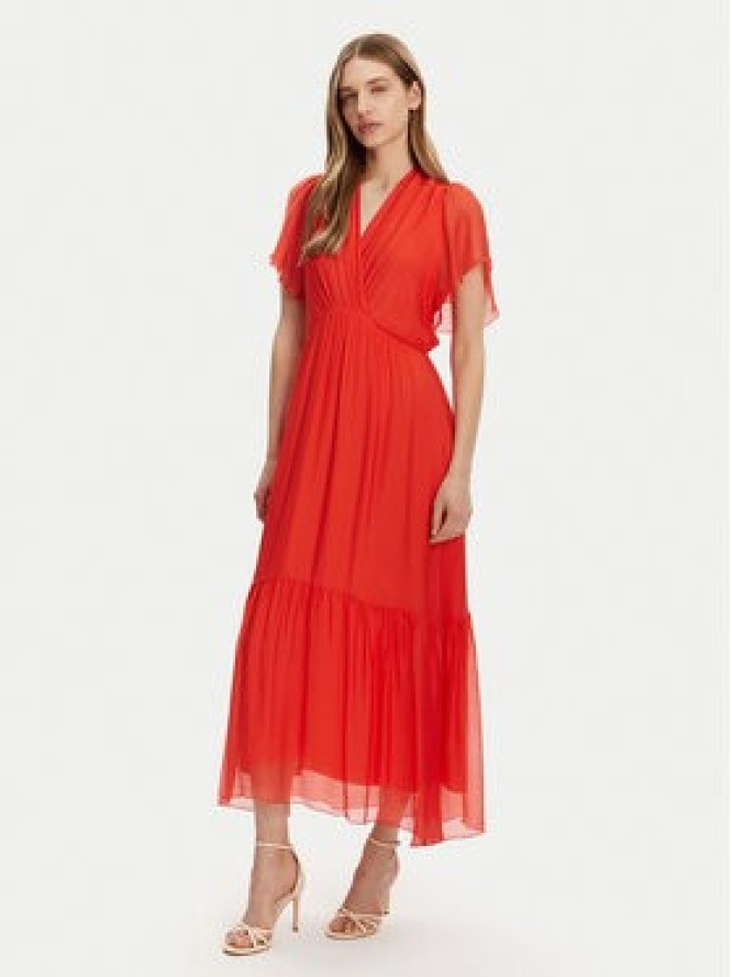 Haveone Sukienka letnia AFF-N006 Pomarańczowy Loose Fit