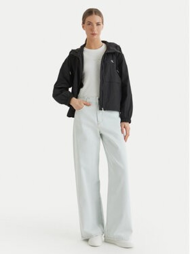 Calvin Klein Jeans Wiatrówka Essential LV047F507G Czarny Regular Fit