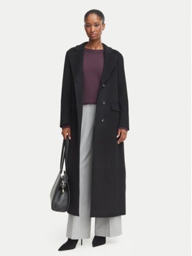 Marella Płaszcz wełniany Ovatta 2623016132 Czarny Regular Fit