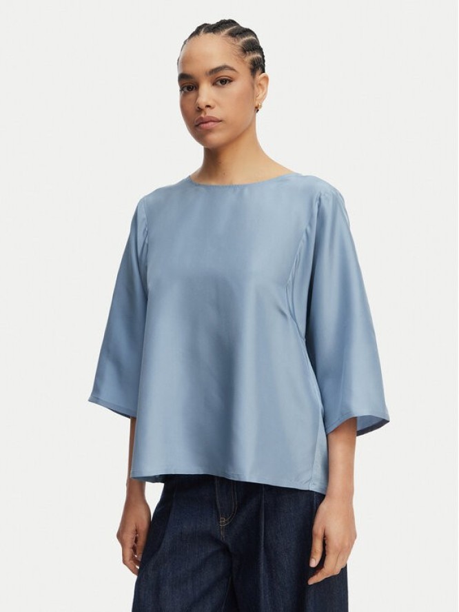 Weekend Max Mara Bluzka Fastoso 2615941032 Niebieski Relaxed Fit