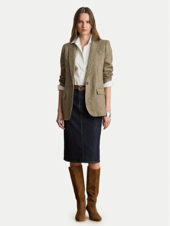 LAUREN RALPH LAUREN Spódnica ołówkowa 200P14644001 Granatowy Regular Fit