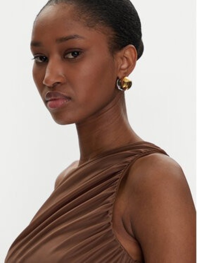 PINKO Top 105048 A2F1 Brązowy Slim Fit