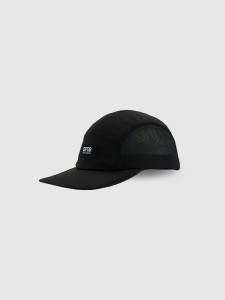 4F Czapka z daszkiem strapback uniseks - czarny S/M (58cm)