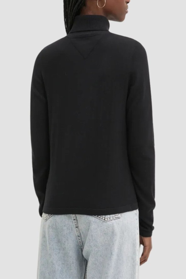 TOMMY JEANS Czarny damski golf, Rozmiar XL