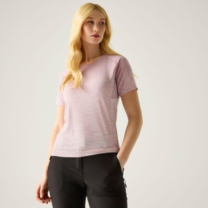 Damska koszulka z krótkim rękawem Laxley II w kolorze melanżowym