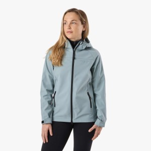 Kurtka Softshell Wędrówki Kobieta Stryn Wodoodporny