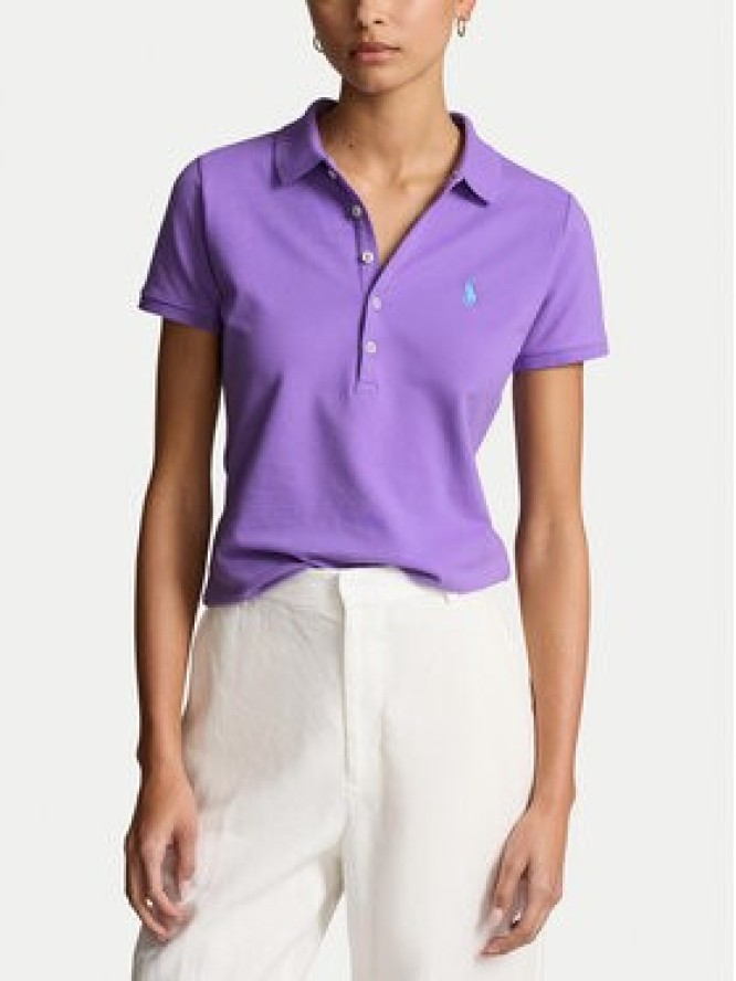 Polo Ralph Lauren Polo 211870245012 Fioletowy Slim Fit