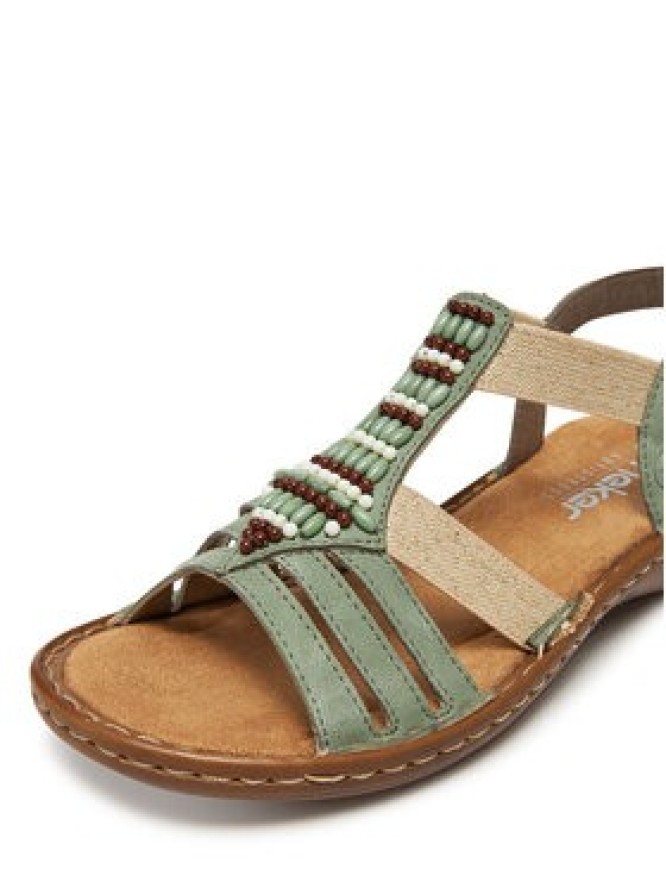 Rieker Sandały 60851-52 Zielony