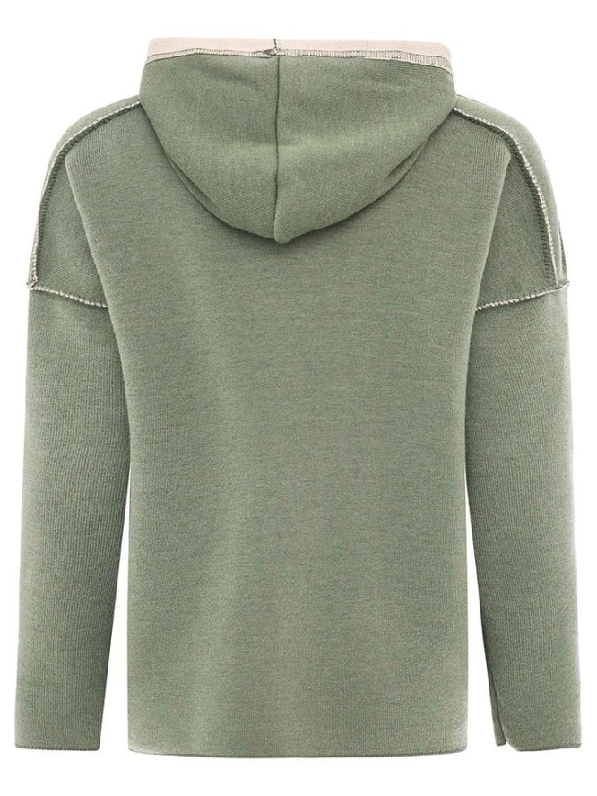 Zwillingsherz Bluza "Positive Mind" w kolorze zielonym rozmiar: L/XL