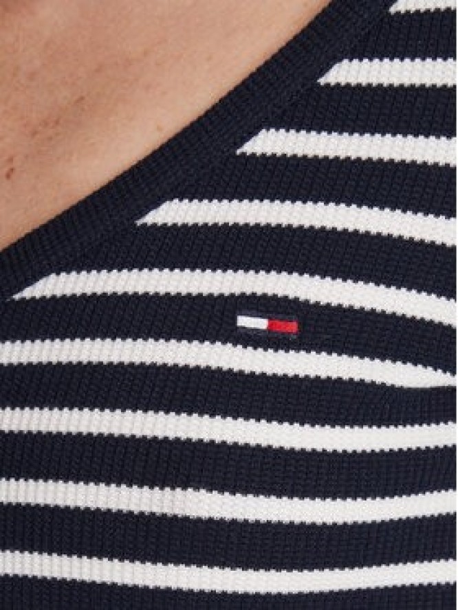 Tommy Jeans Bluzka Henley DW0DW20903 Granatowy Slim Fit