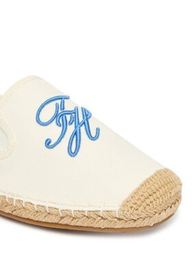 Tommy Hilfiger Espadryle Th Script Summer Espadrille FW0FW09240 Biały