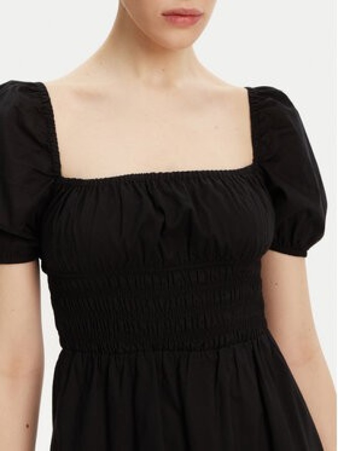 Tommy Jeans Sukienka letnia Voile DW0DW21334 Czarny Regular Fit