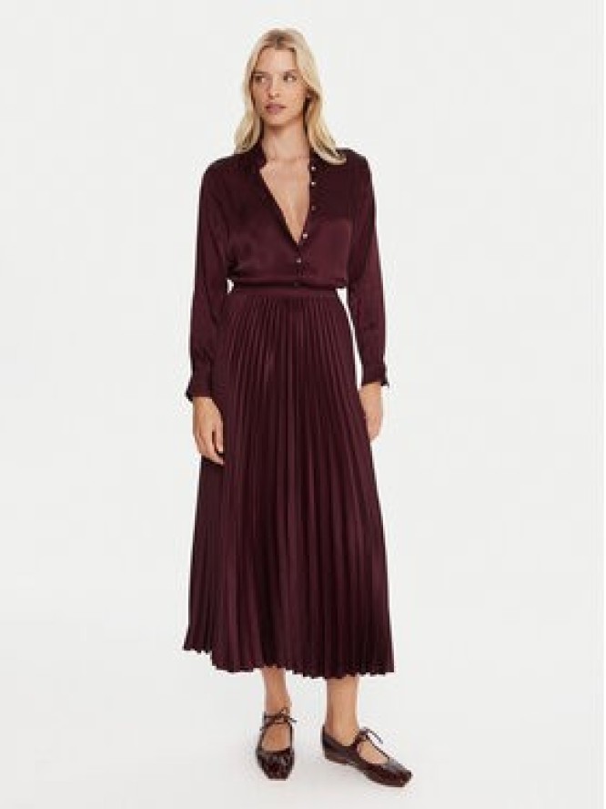 Marella Spódnica plisowana Pontiac 2523106045 Bordowy Regular Fit