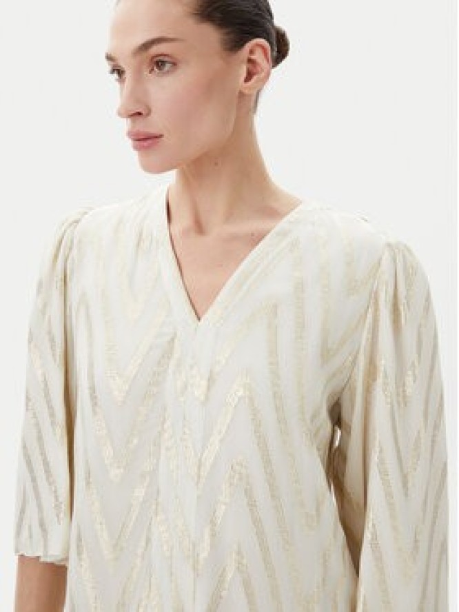 Bruuns Bazaar Sukienka koktajlowa BBW4579 Beżowy Regular Fit