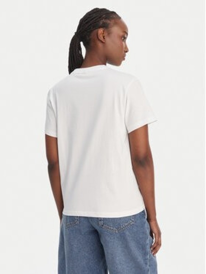 Hunter T-Shirt Essentials HARW0011261 Biały Regular Fit