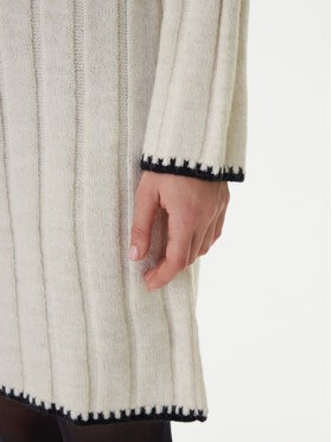 ONLY Sukienka dzianinowa Chick Stitch 15366020 Beżowy Loose Fit