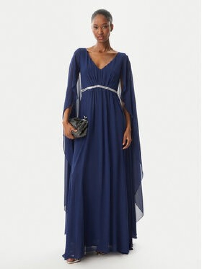 Rinascimento Sukienka wieczorowa CFC0123079003 Granatowy Regular Fit